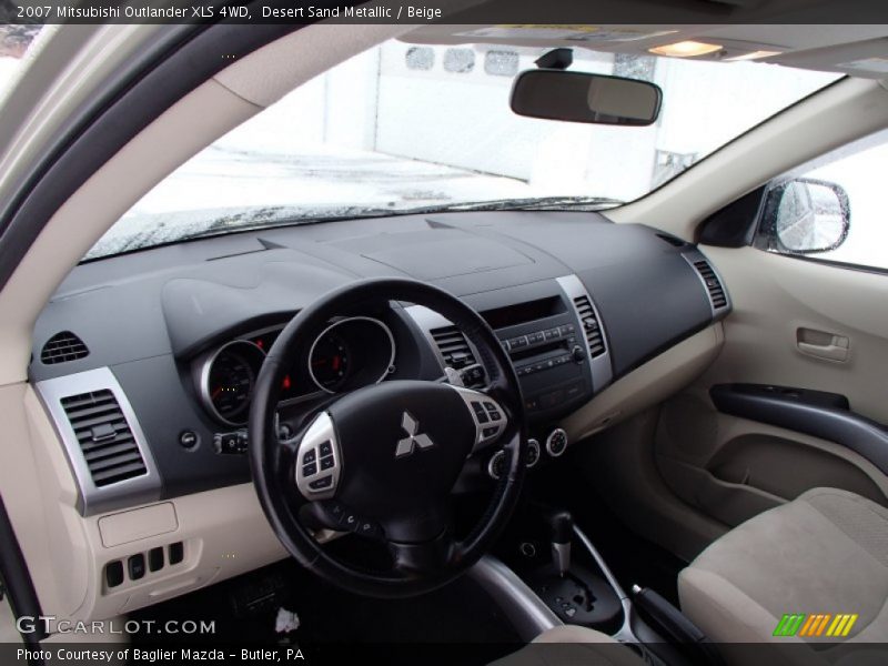 Desert Sand Metallic / Beige 2007 Mitsubishi Outlander XLS 4WD