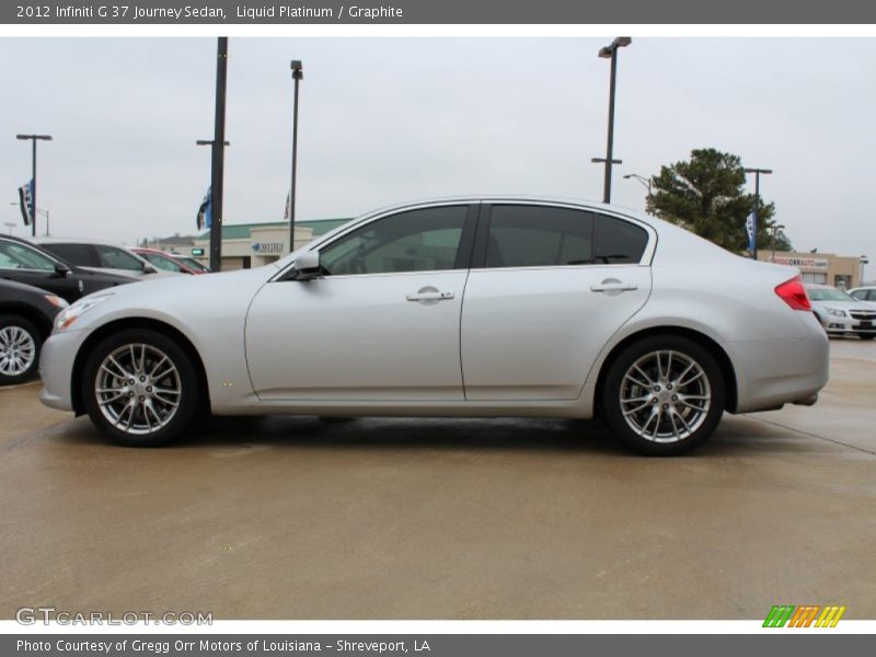 Liquid Platinum / Graphite 2012 Infiniti G 37 Journey Sedan