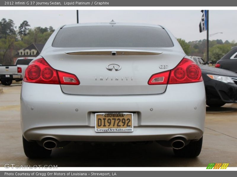 Liquid Platinum / Graphite 2012 Infiniti G 37 Journey Sedan