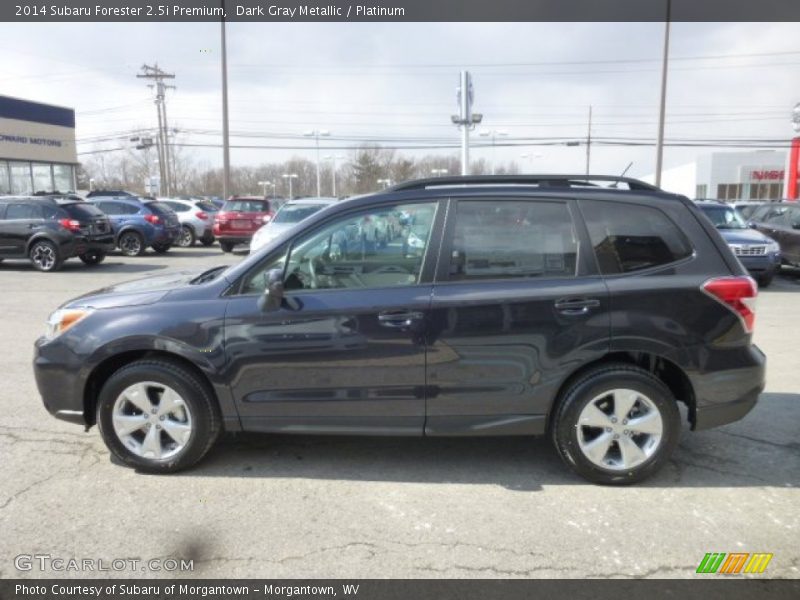 Dark Gray Metallic / Platinum 2014 Subaru Forester 2.5i Premium
