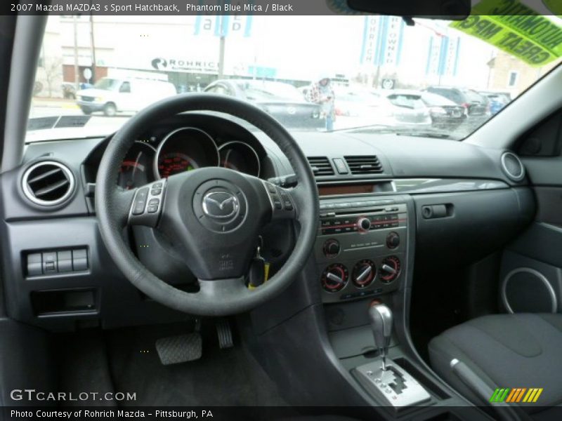 Phantom Blue Mica / Black 2007 Mazda MAZDA3 s Sport Hatchback