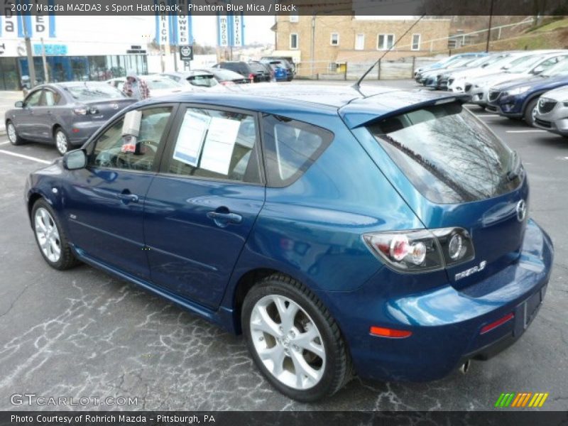 Phantom Blue Mica / Black 2007 Mazda MAZDA3 s Sport Hatchback