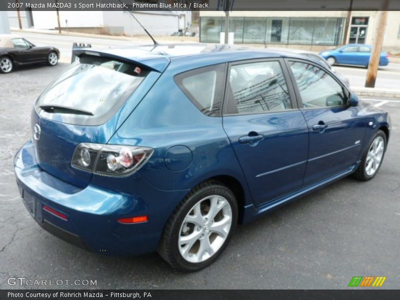 Phantom Blue Mica / Black 2007 Mazda MAZDA3 s Sport Hatchback