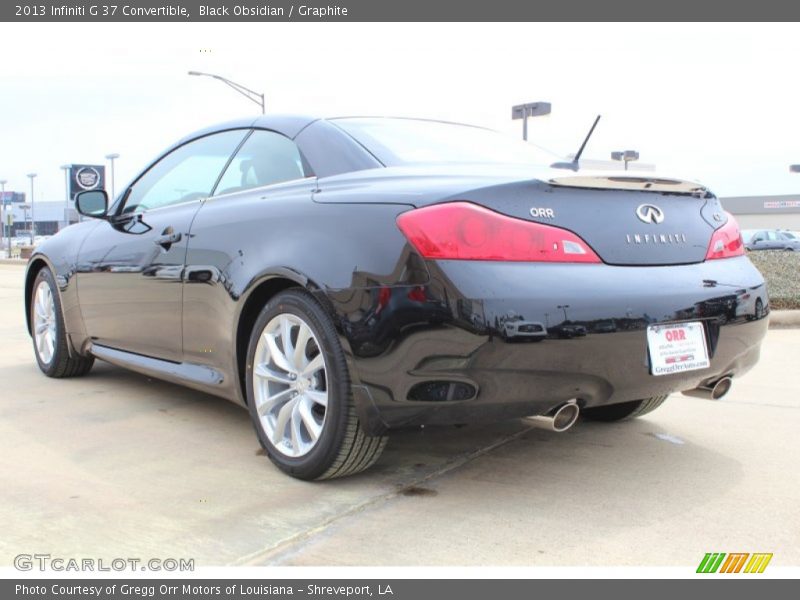 Black Obsidian / Graphite 2013 Infiniti G 37 Convertible