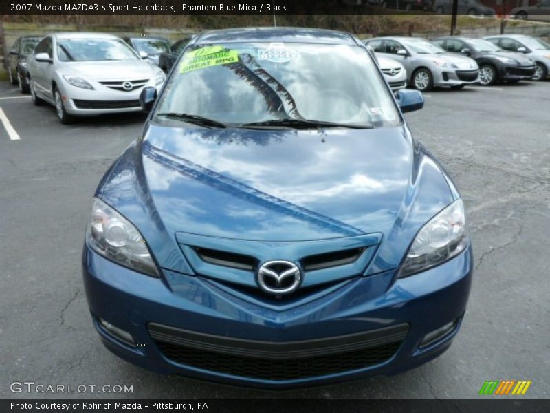Phantom Blue Mica / Black 2007 Mazda MAZDA3 s Sport Hatchback