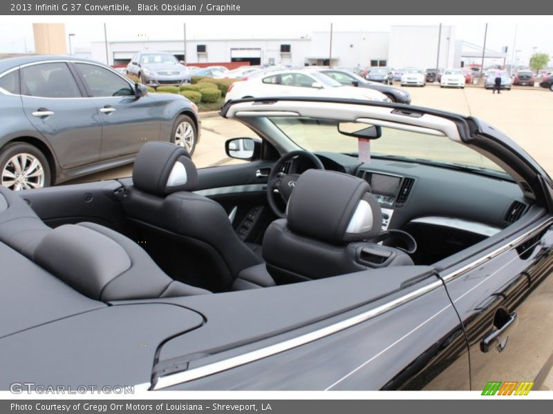 Black Obsidian / Graphite 2013 Infiniti G 37 Convertible