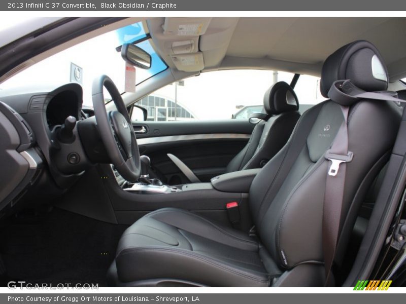 Front Seat of 2013 G 37 Convertible