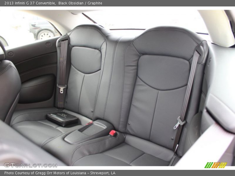 Rear Seat of 2013 G 37 Convertible