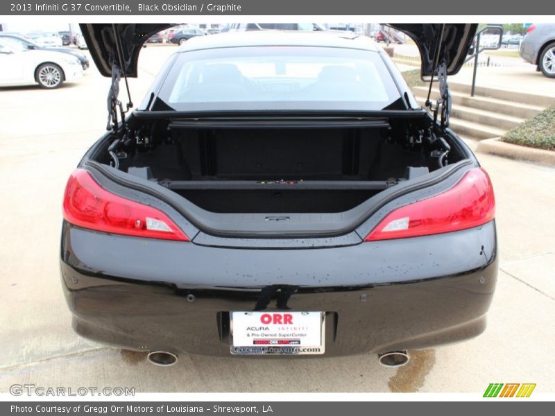 Black Obsidian / Graphite 2013 Infiniti G 37 Convertible