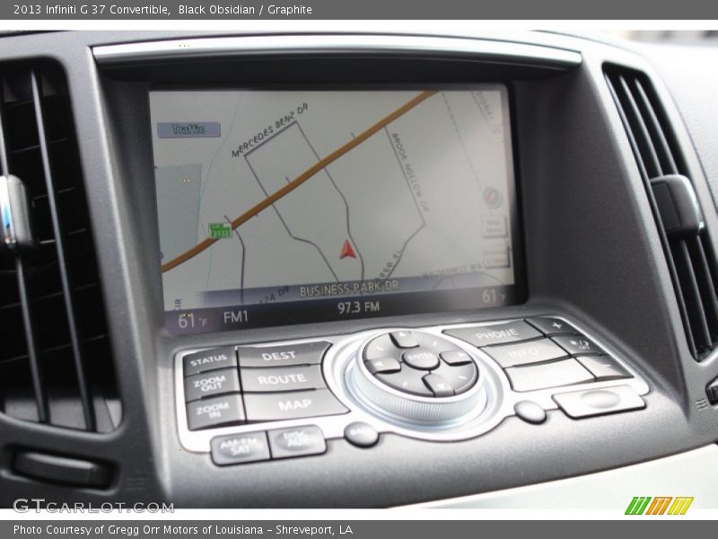 Navigation of 2013 G 37 Convertible