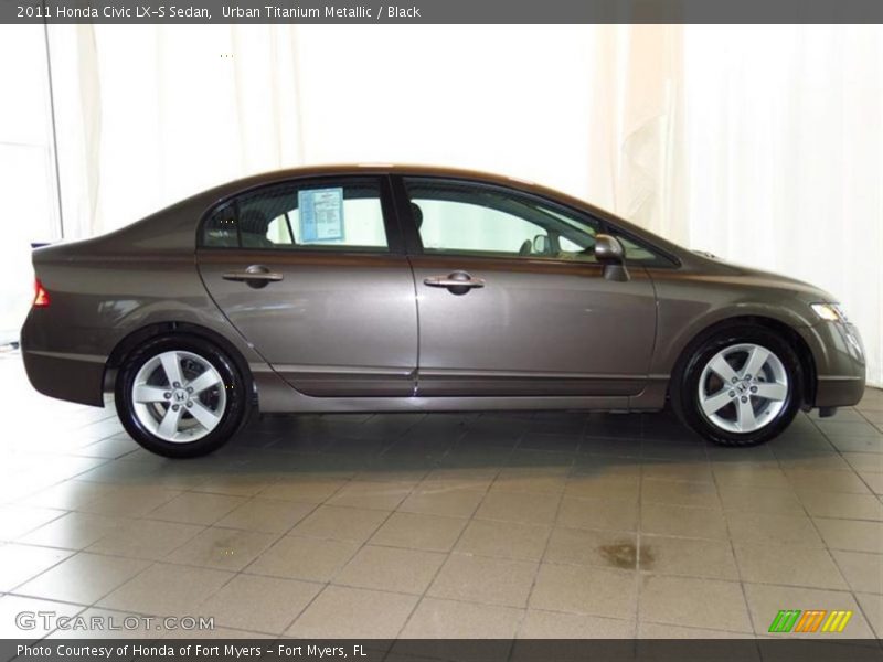 Urban Titanium Metallic / Black 2011 Honda Civic LX-S Sedan