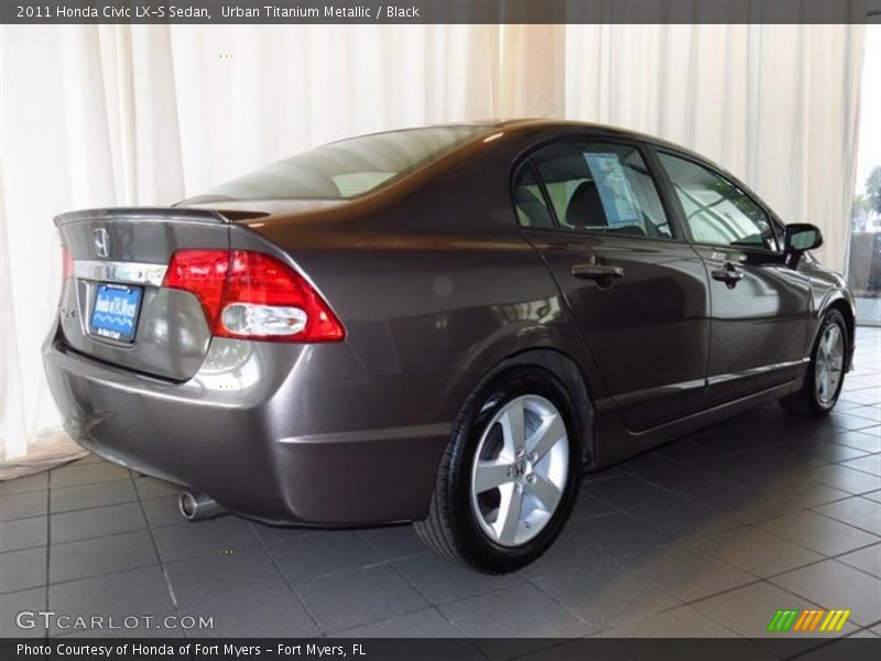 Urban Titanium Metallic / Black 2011 Honda Civic LX-S Sedan