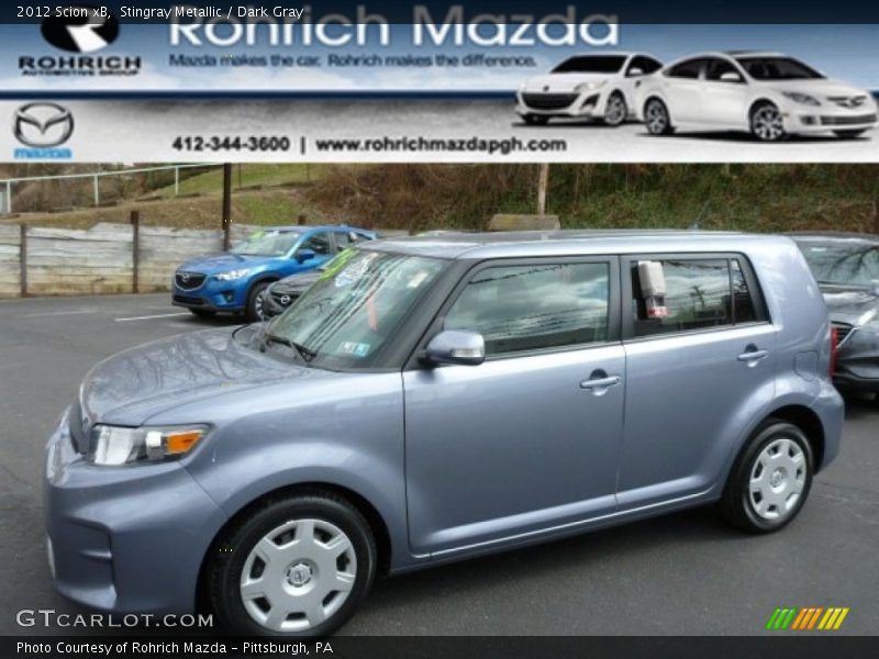 Stingray Metallic / Dark Gray 2012 Scion xB