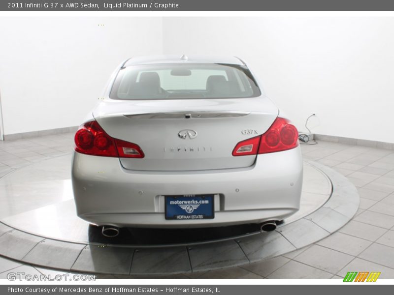 Liquid Platinum / Graphite 2011 Infiniti G 37 x AWD Sedan