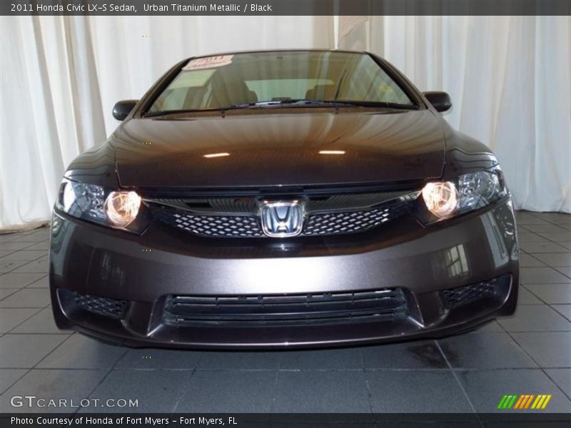 Urban Titanium Metallic / Black 2011 Honda Civic LX-S Sedan