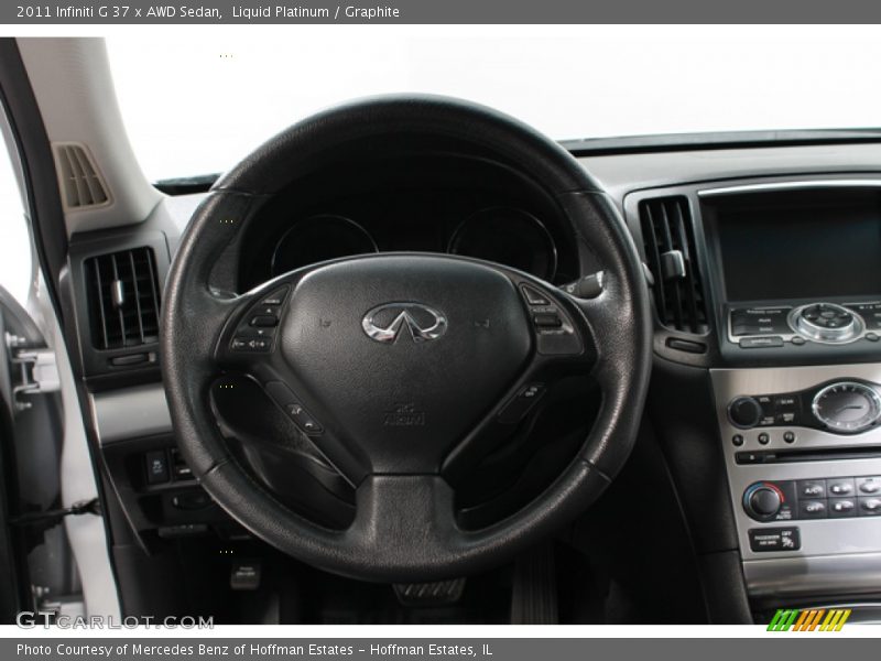 Liquid Platinum / Graphite 2011 Infiniti G 37 x AWD Sedan