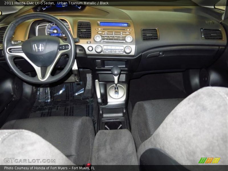 Urban Titanium Metallic / Black 2011 Honda Civic LX-S Sedan