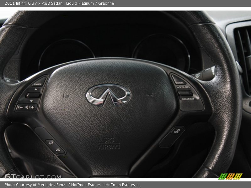 Liquid Platinum / Graphite 2011 Infiniti G 37 x AWD Sedan