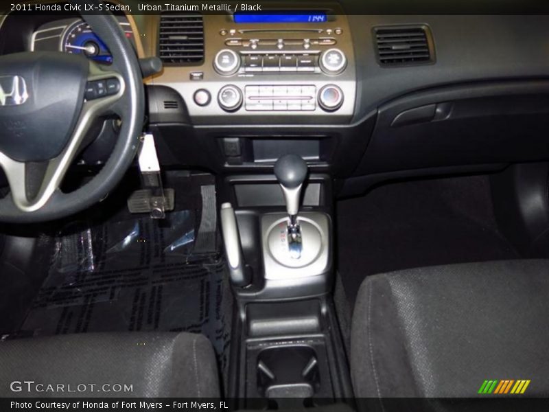 Urban Titanium Metallic / Black 2011 Honda Civic LX-S Sedan