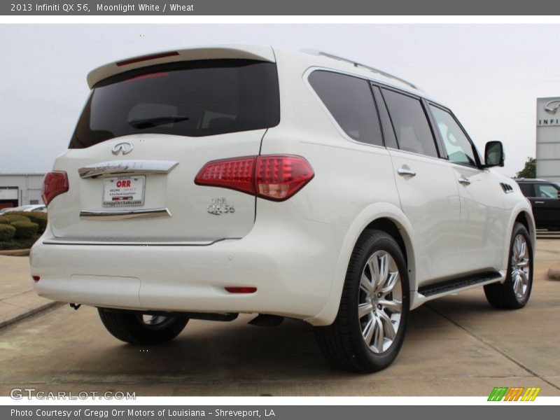 Moonlight White / Wheat 2013 Infiniti QX 56
