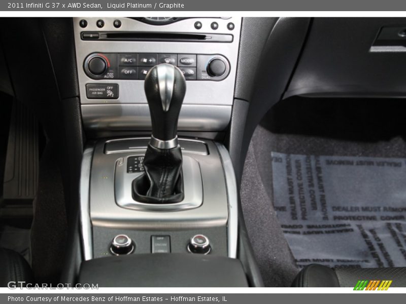 Liquid Platinum / Graphite 2011 Infiniti G 37 x AWD Sedan