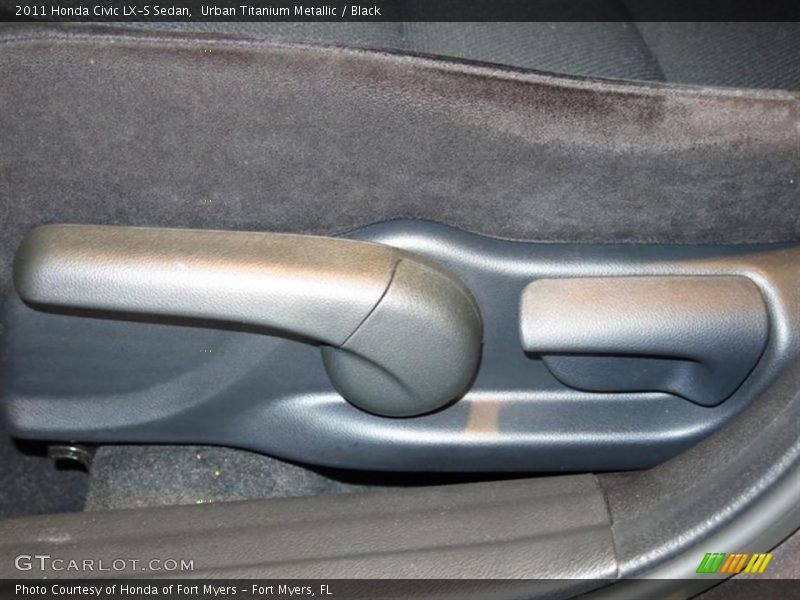 Urban Titanium Metallic / Black 2011 Honda Civic LX-S Sedan