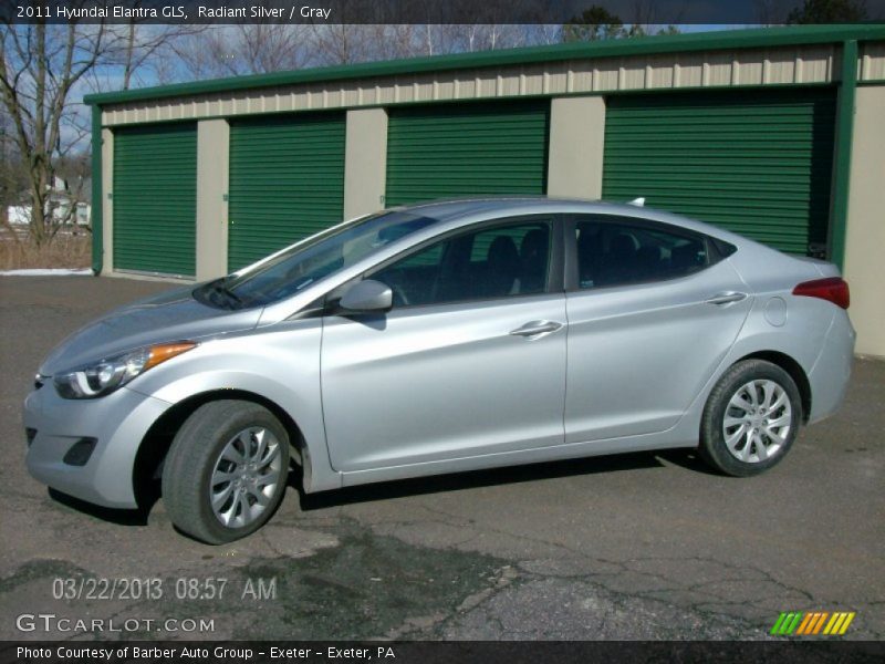 Radiant Silver / Gray 2011 Hyundai Elantra GLS