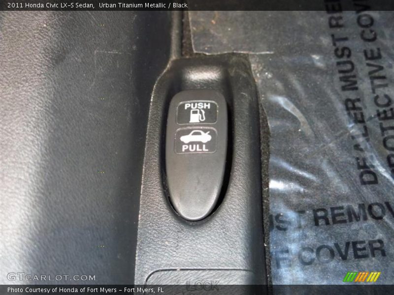 Urban Titanium Metallic / Black 2011 Honda Civic LX-S Sedan