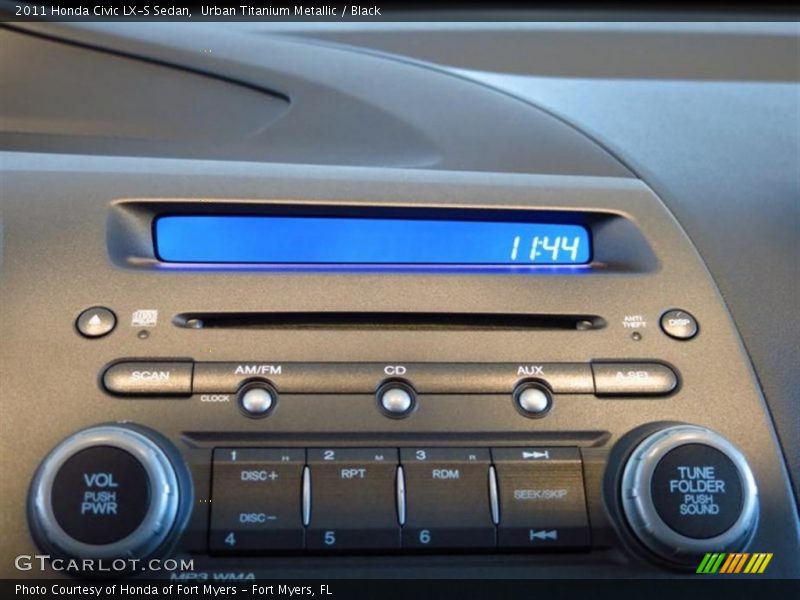 Urban Titanium Metallic / Black 2011 Honda Civic LX-S Sedan