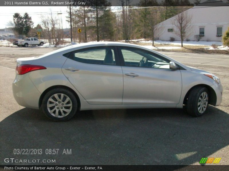 Radiant Silver / Gray 2011 Hyundai Elantra GLS
