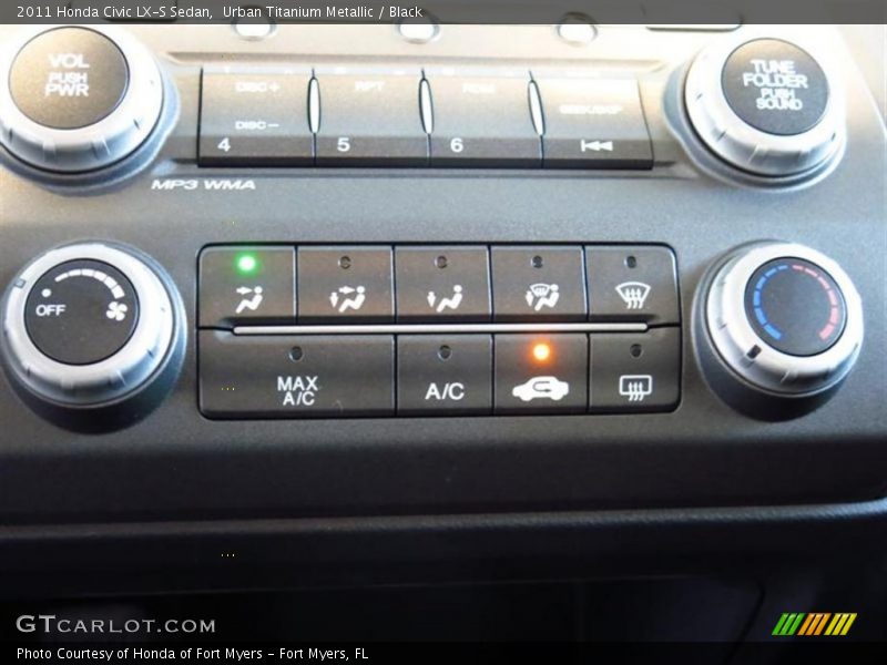 Urban Titanium Metallic / Black 2011 Honda Civic LX-S Sedan