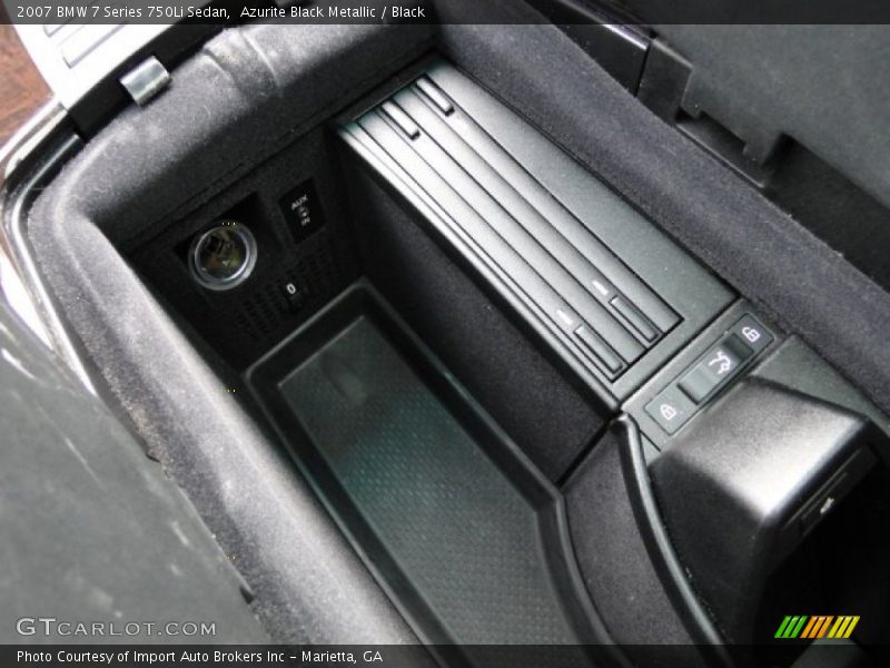 Azurite Black Metallic / Black 2007 BMW 7 Series 750Li Sedan