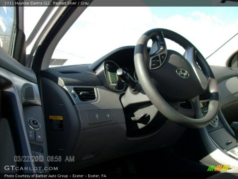 Radiant Silver / Gray 2011 Hyundai Elantra GLS