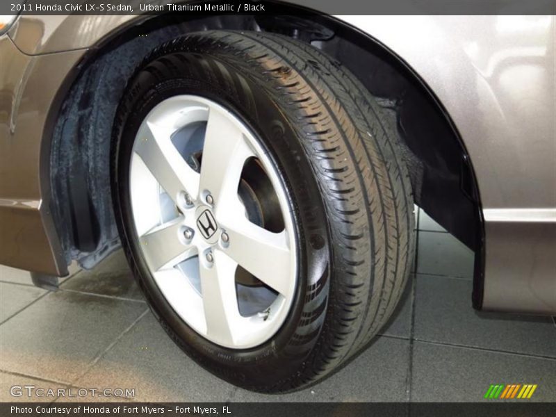 Urban Titanium Metallic / Black 2011 Honda Civic LX-S Sedan