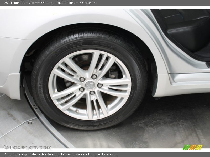 Liquid Platinum / Graphite 2011 Infiniti G 37 x AWD Sedan