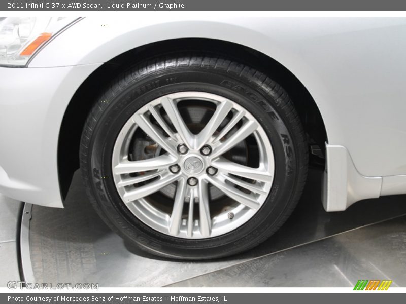 Liquid Platinum / Graphite 2011 Infiniti G 37 x AWD Sedan