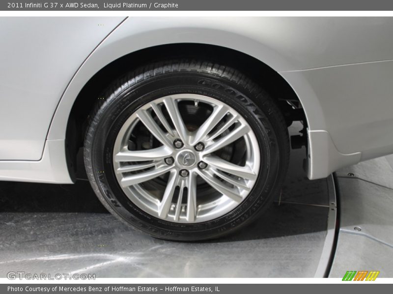 Liquid Platinum / Graphite 2011 Infiniti G 37 x AWD Sedan