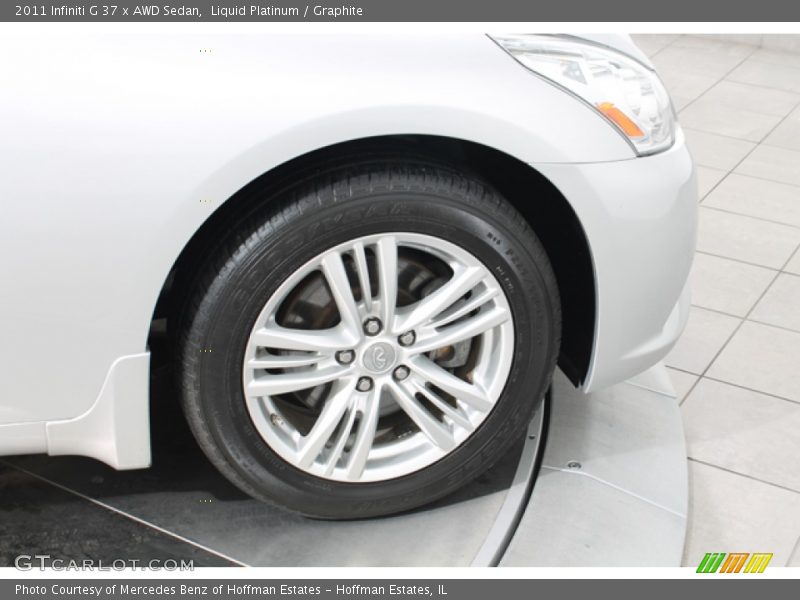 Liquid Platinum / Graphite 2011 Infiniti G 37 x AWD Sedan
