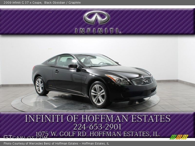 Black Obsidian / Graphite 2009 Infiniti G 37 x Coupe