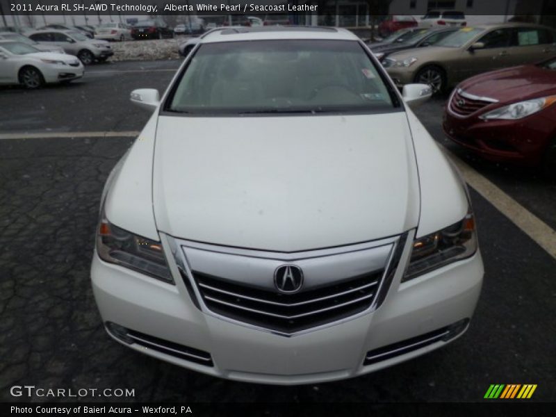 Alberta White Pearl / Seacoast Leather 2011 Acura RL SH-AWD Technology