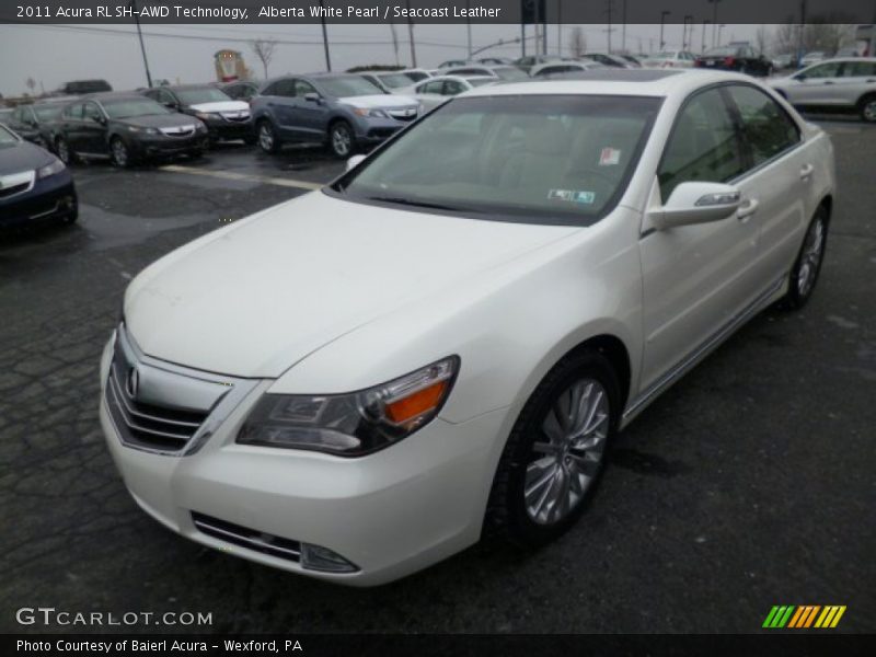 Alberta White Pearl / Seacoast Leather 2011 Acura RL SH-AWD Technology