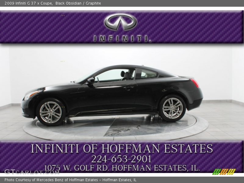 Black Obsidian / Graphite 2009 Infiniti G 37 x Coupe