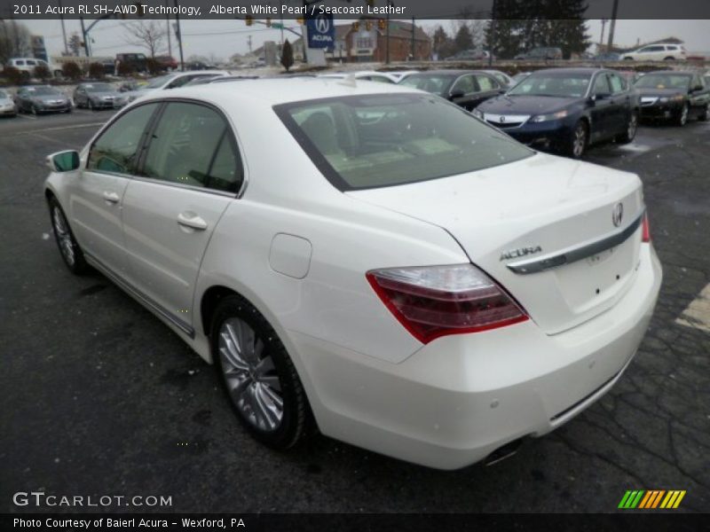 Alberta White Pearl / Seacoast Leather 2011 Acura RL SH-AWD Technology