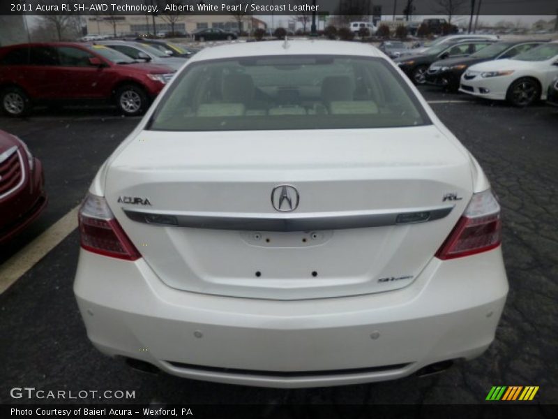 Alberta White Pearl / Seacoast Leather 2011 Acura RL SH-AWD Technology