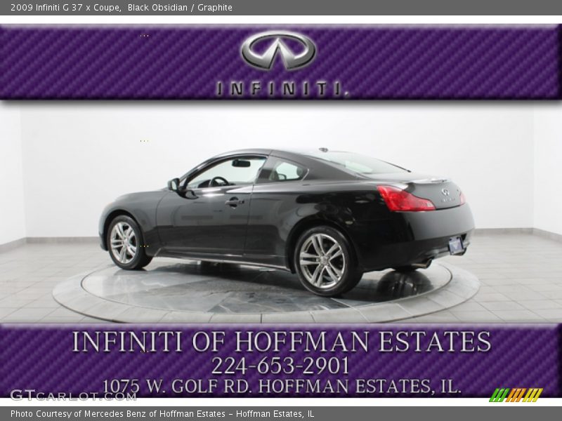 Black Obsidian / Graphite 2009 Infiniti G 37 x Coupe