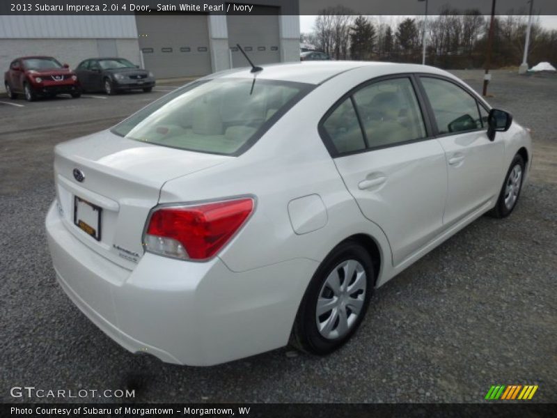 Satin White Pearl / Ivory 2013 Subaru Impreza 2.0i 4 Door