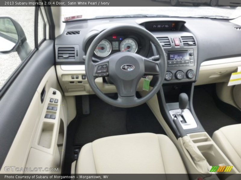 Satin White Pearl / Ivory 2013 Subaru Impreza 2.0i 4 Door