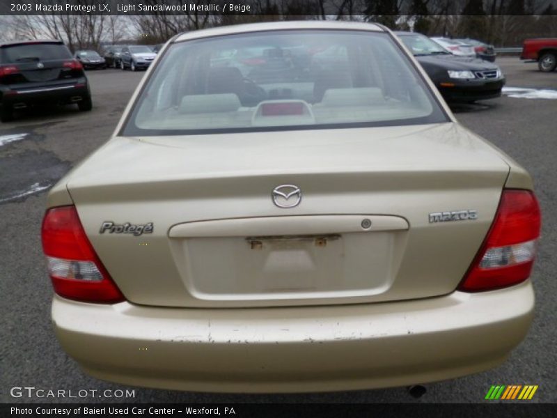 Light Sandalwood Metallic / Beige 2003 Mazda Protege LX