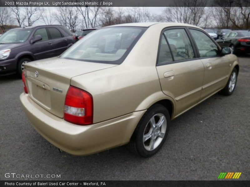 Light Sandalwood Metallic / Beige 2003 Mazda Protege LX