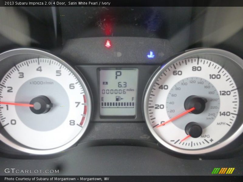 Satin White Pearl / Ivory 2013 Subaru Impreza 2.0i 4 Door